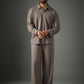 Cross Knit Grey Set