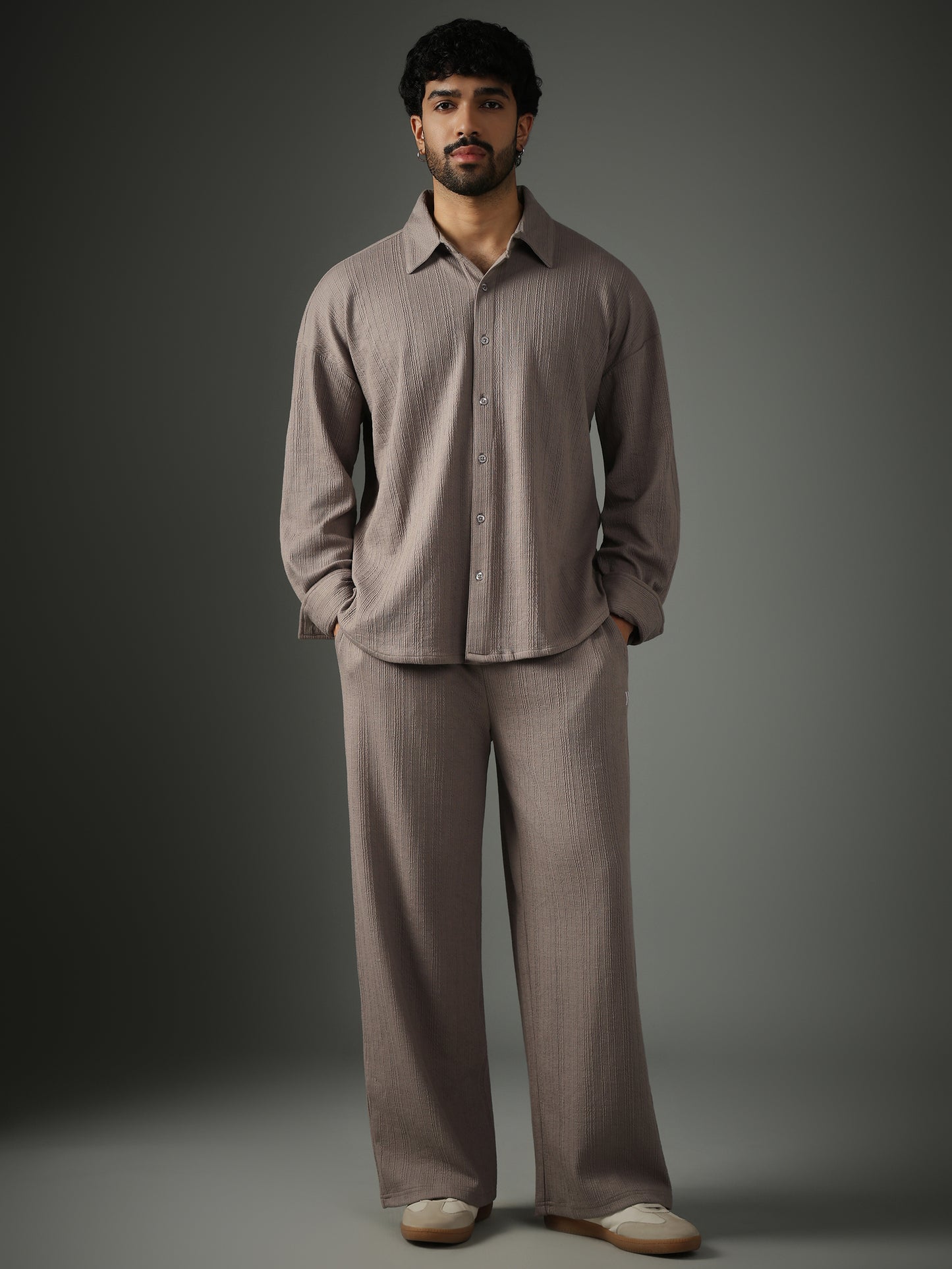 Crossknit Grey Pant