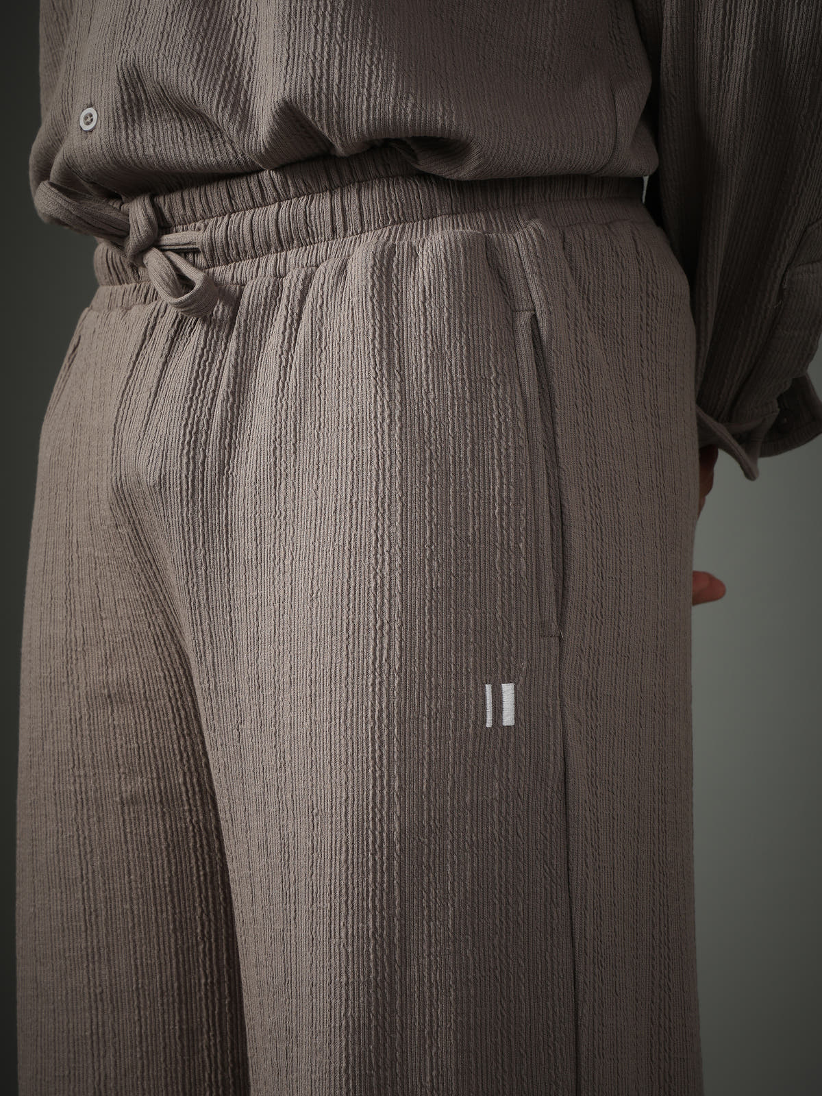 Chapter2Drip Crossknit Grey pants