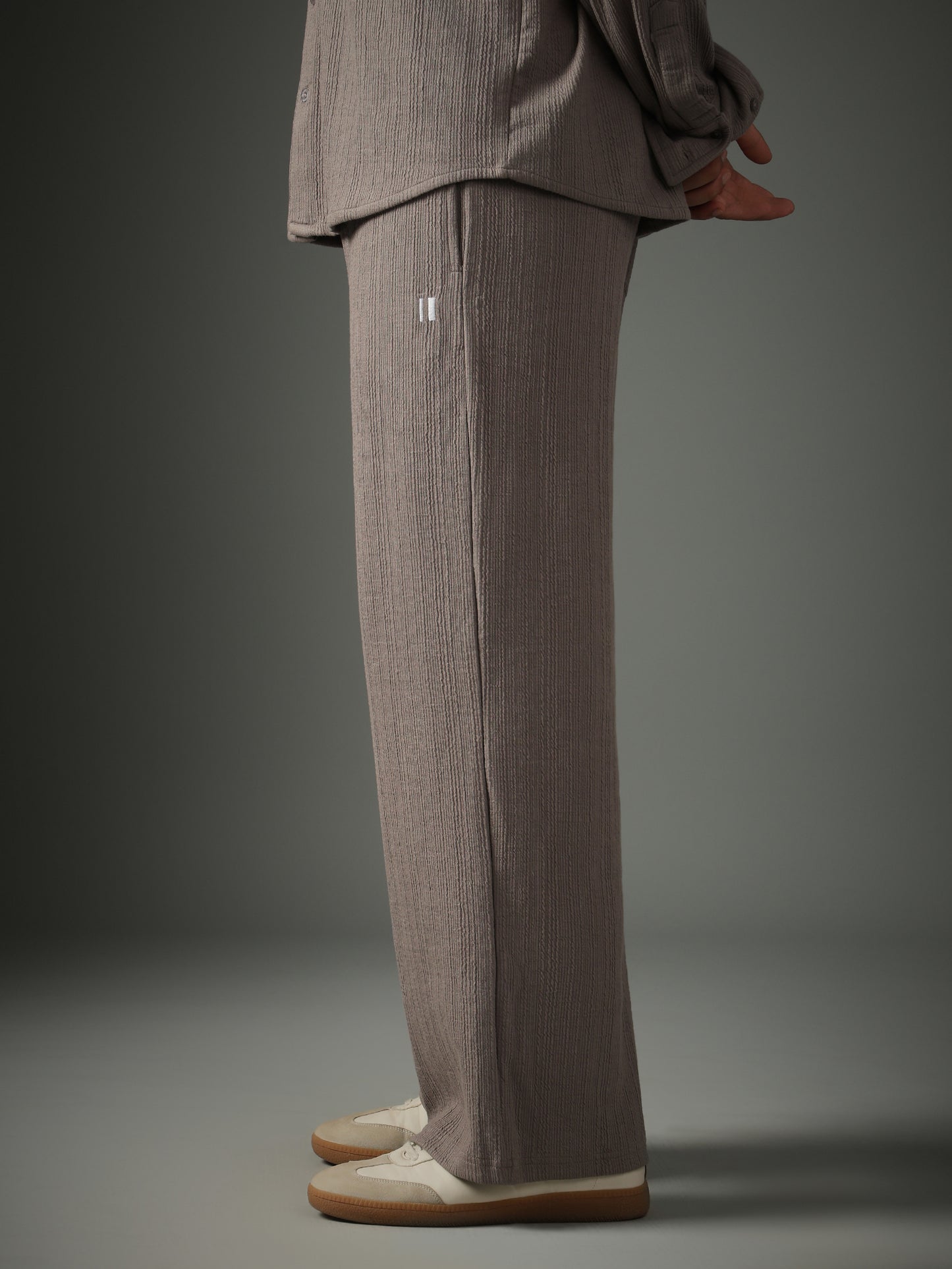 Cross Knit Grey Set