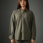 Chapter2Drip Crossknit Olive shirt