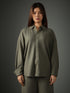 Chapter2Drip Crossknit Olive shirt