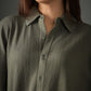 Chapter2Drip Crossknit Olive shirt — view 2