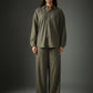 Cross Knit Olive Set