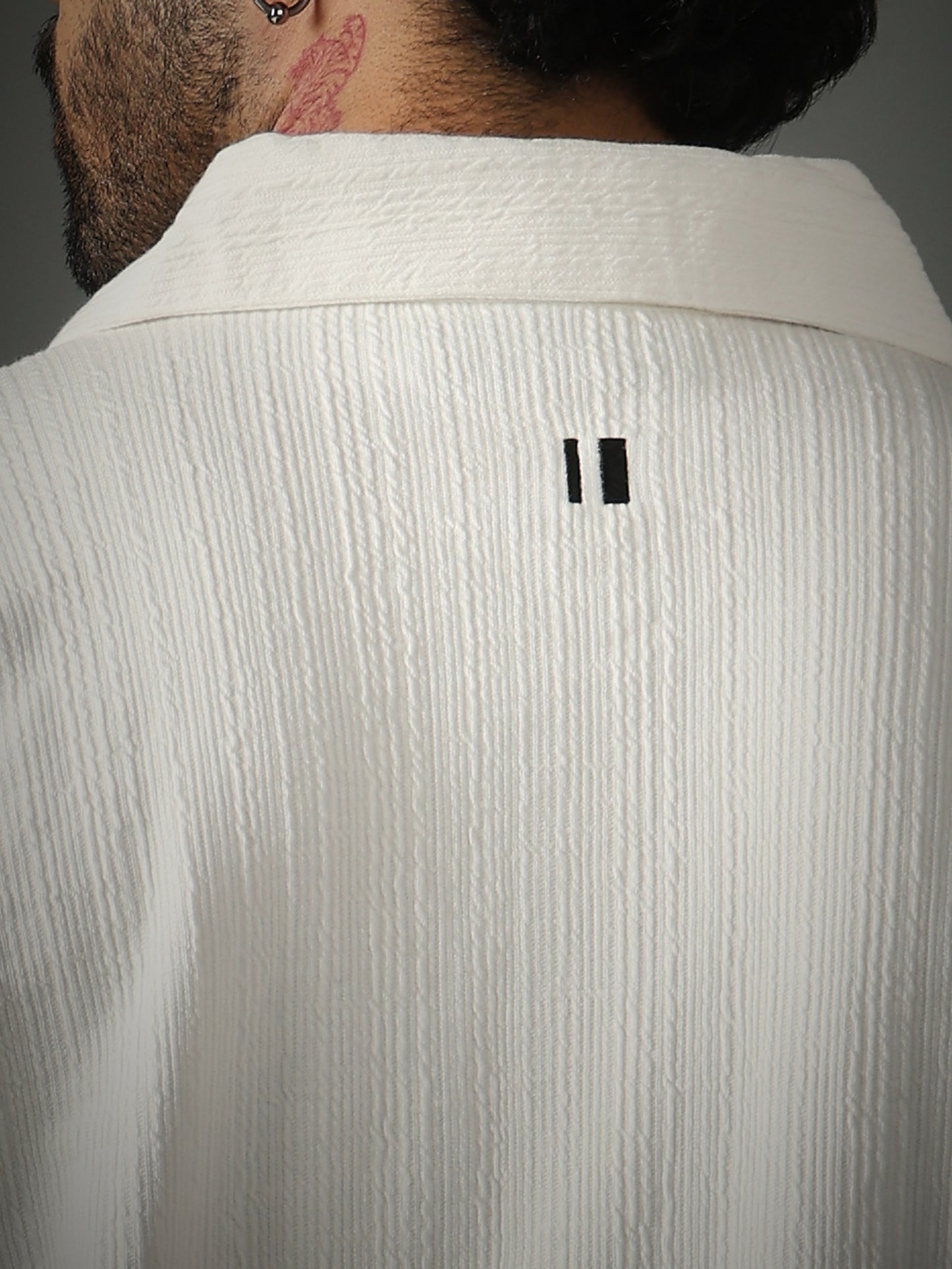 Chapter2Drip Crossknit White shirt — view 3