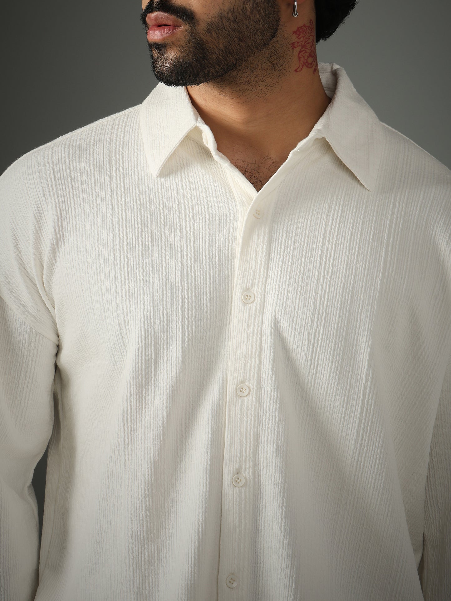 Chapter2Drip Crossknit White shirt — view 2