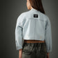 LIGHT BLUE CROPPED  JACKET