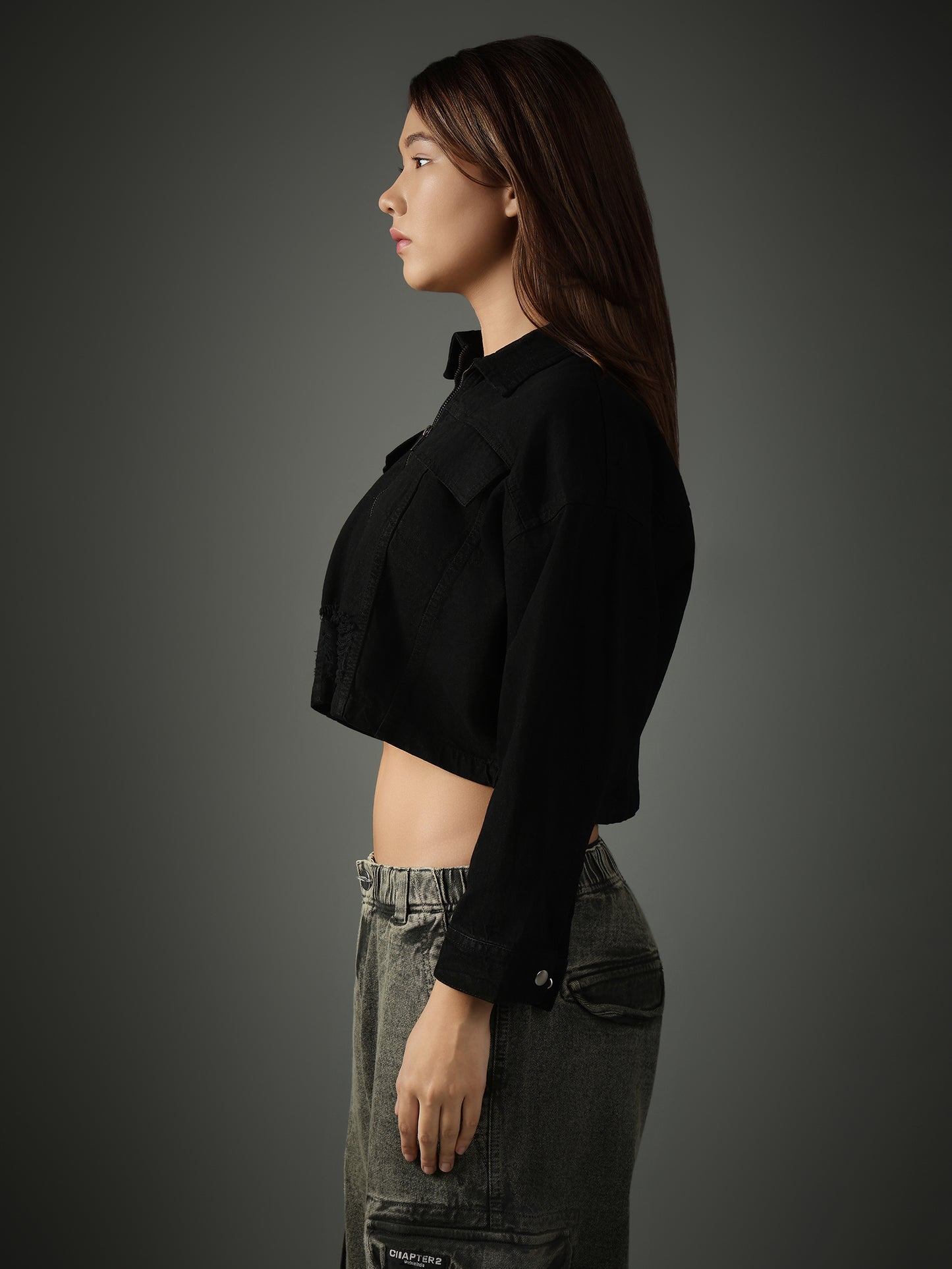 Black Cropped Jacket