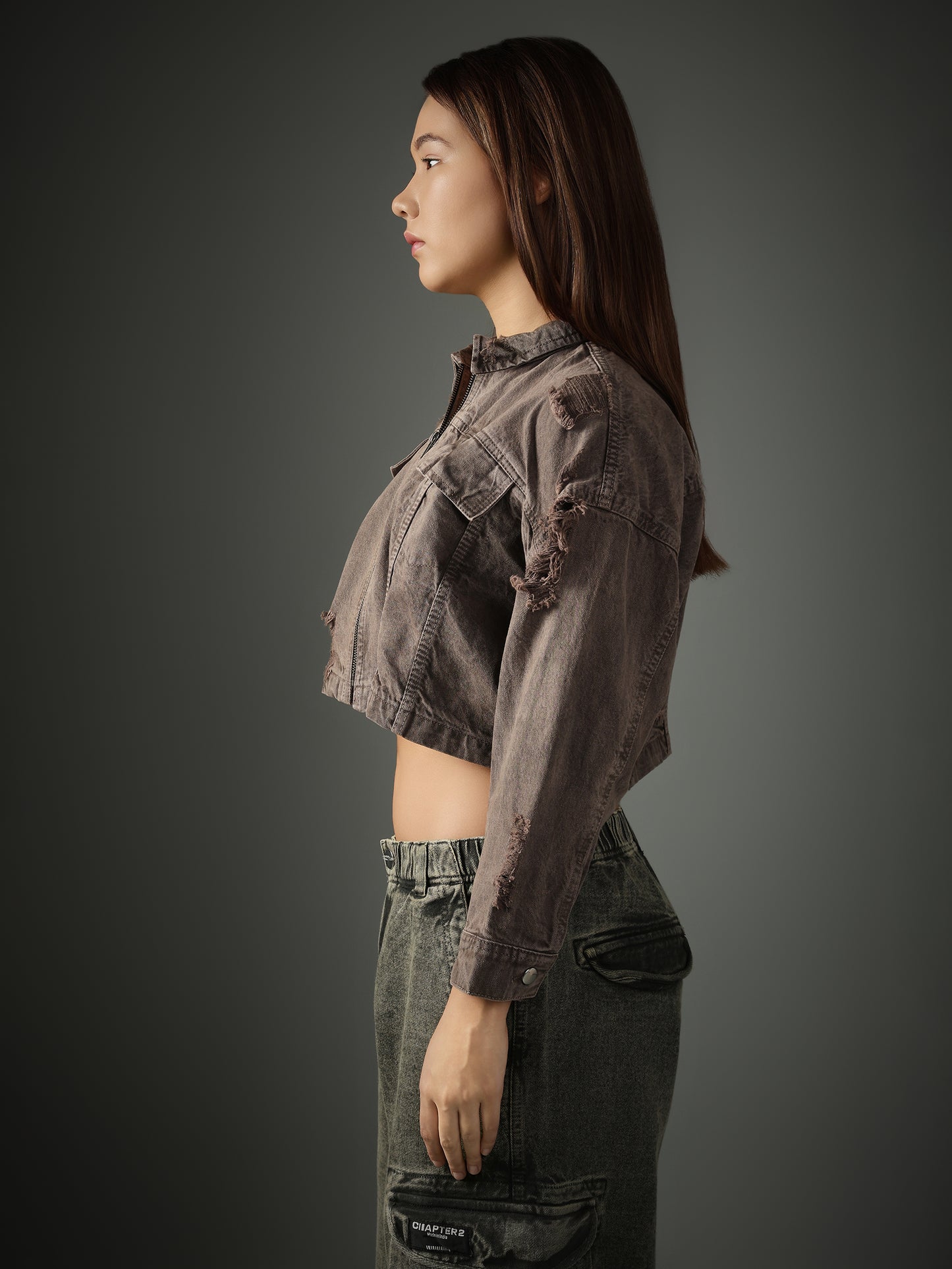 Lilac Cropped Jacket