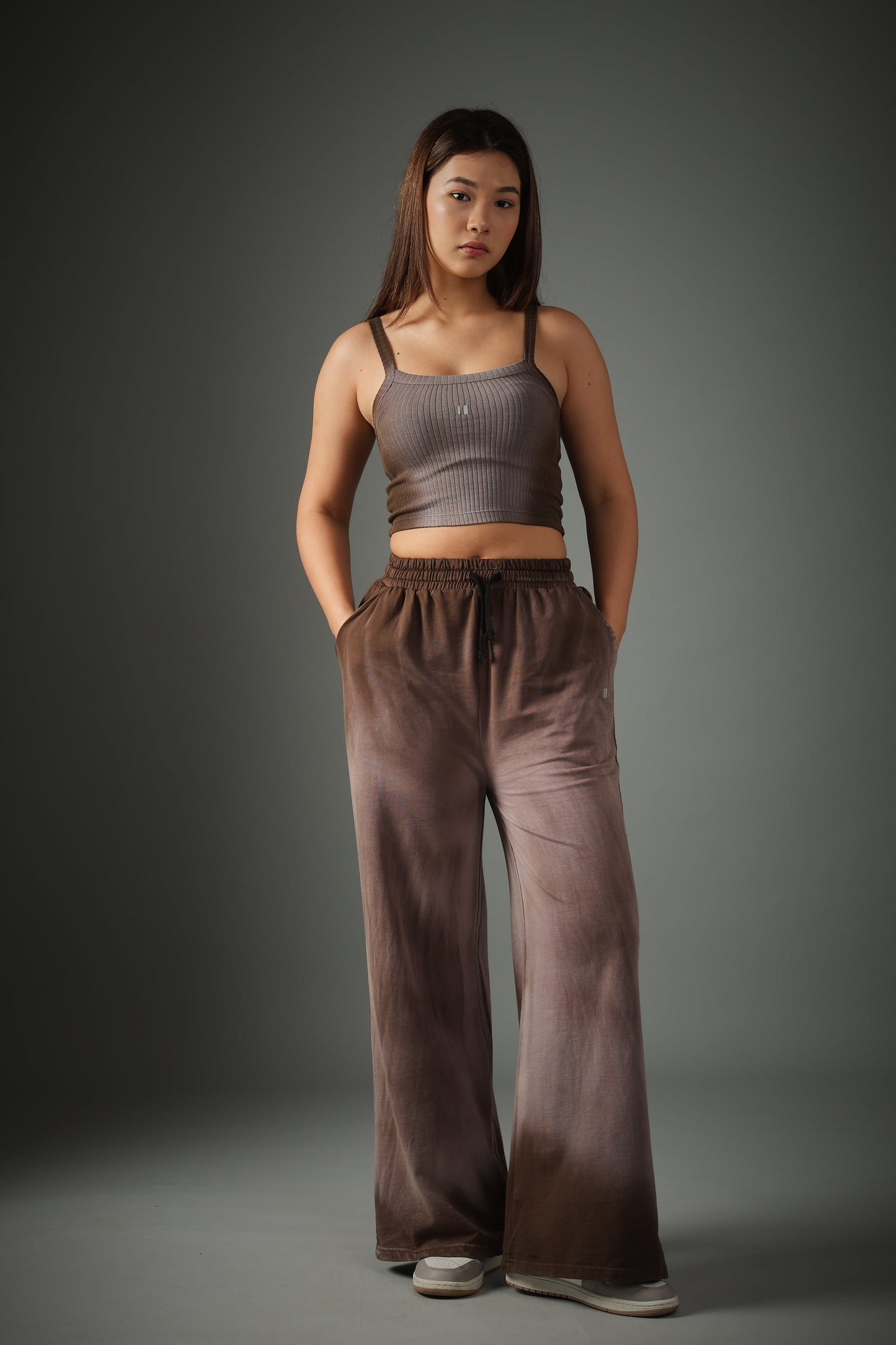 Spray Washed Brown Set