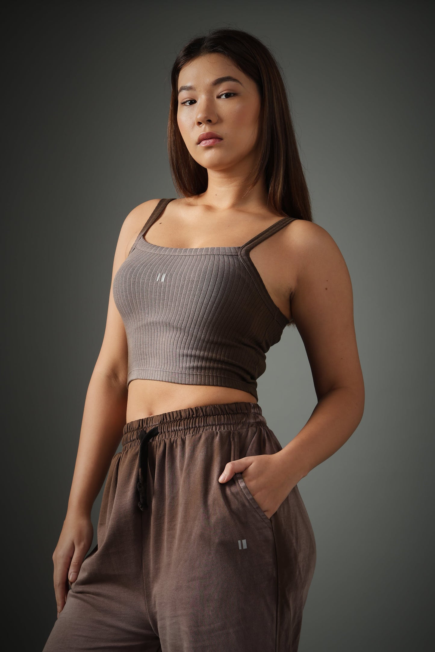 Spray Washed Brown Set