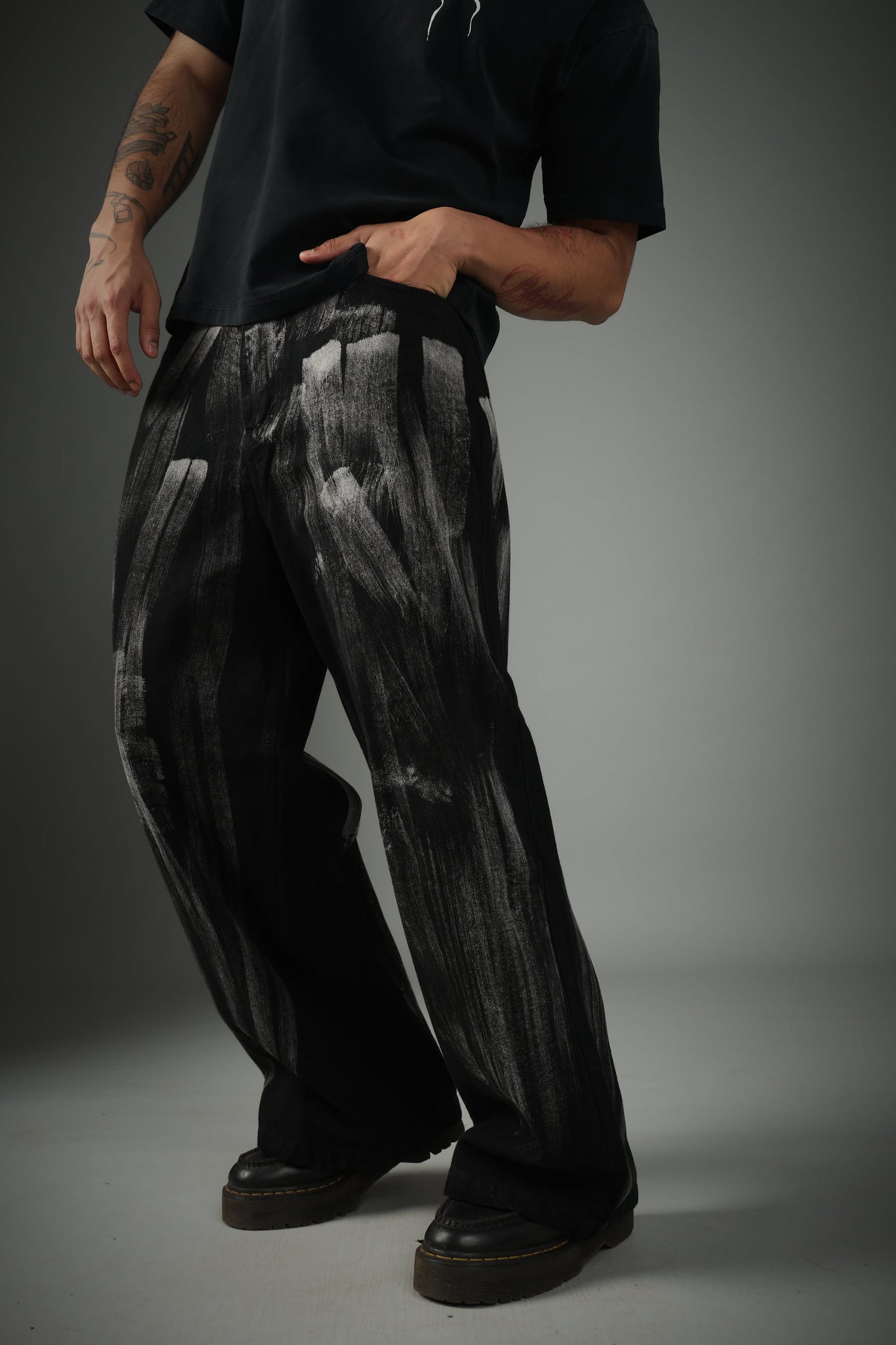 Brushed Baggy Denims