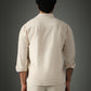 Off-White Linen-Cotton Shirt