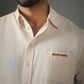 Off-White Linen-Cotton Shirt