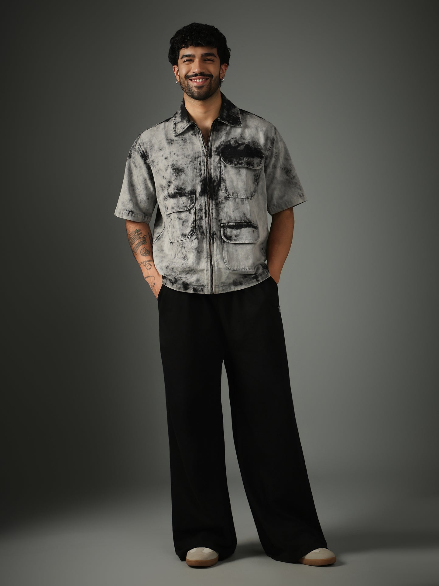 Chapter2Drip Acid Wash zipper shirt — view 6