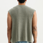 Olive Wash Waffle Vest