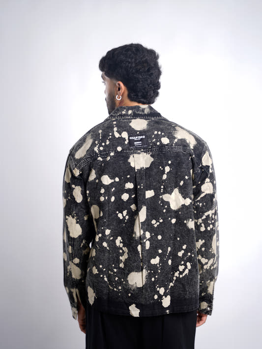 Chapter2Drip Black hypo-wash denim shirt — view 2