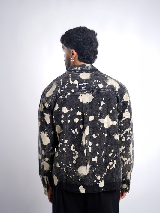 Chapter2Drip Black hypo-wash denim shirt — view 2
