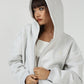 The Everyday Light Grey Hooded Zipper