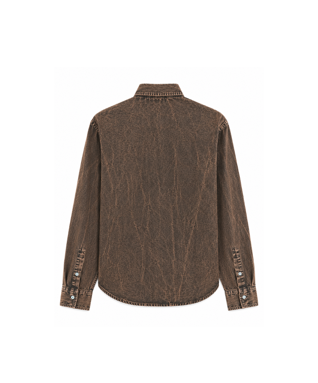Washed Past Brown Linen Shirt
