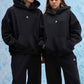 Black Panel Hoodie