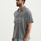 Rising Through All Black Wash Polo