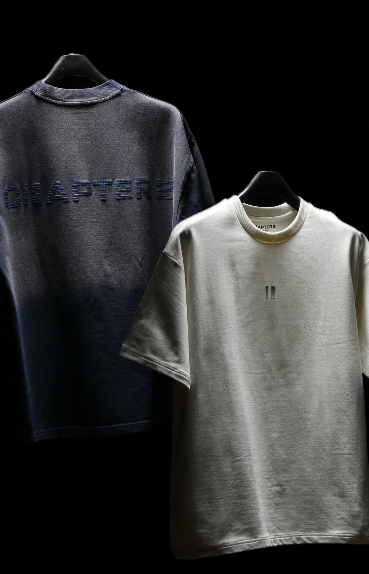 Chapter2Drip t-shirt pack of 2 — Midnight Sunfade & Off-White Spectrum