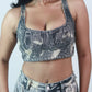 Chapter2Drip Light Wash Grey crop top