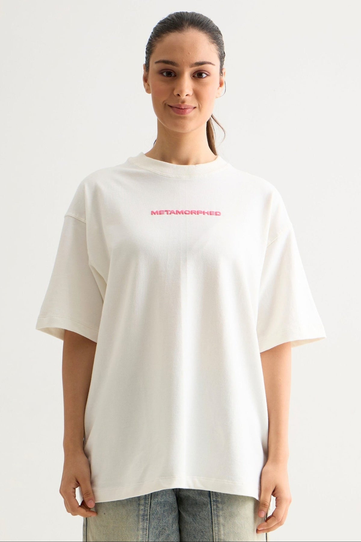 WHITE METAMORPHED BUTTERFLY T-SHIRT