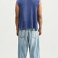 Blue Wash Waffle Vest