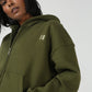 The Everyday Olive Hooded Zipper