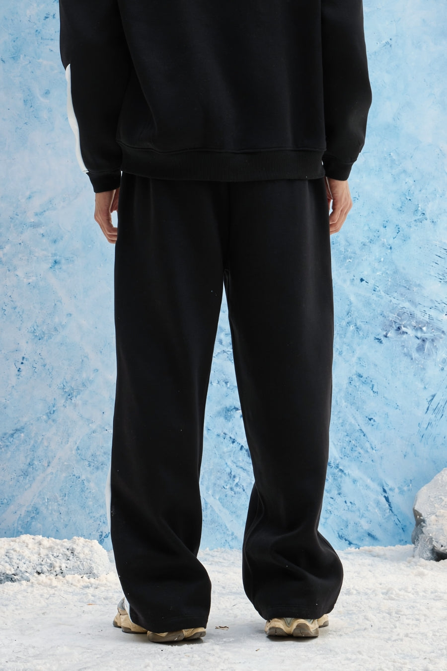 Black Panel Sweatpant
