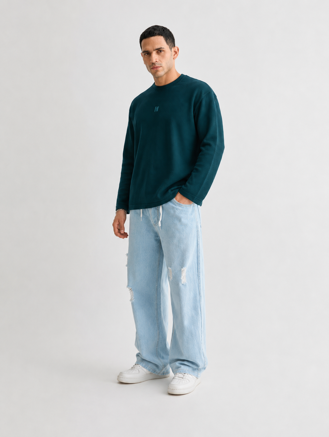 Deep Sea Waffle Full Sleeve T-Shirt