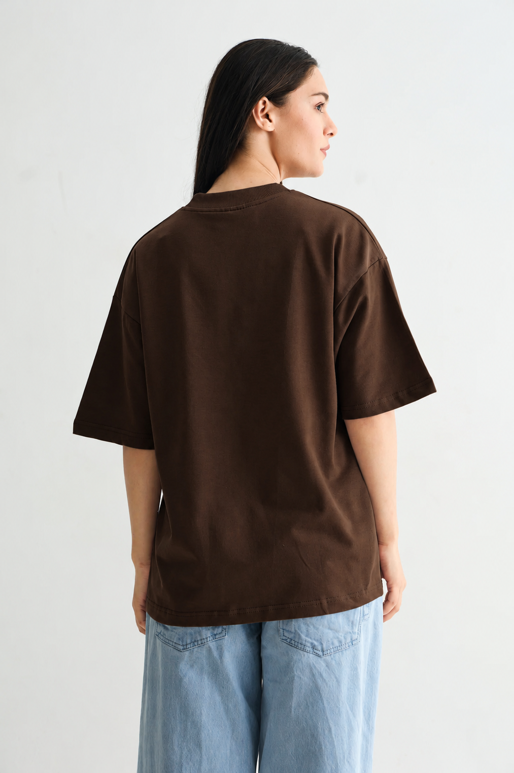 Brown Solid T-shirt