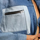 FOUNDER BLUE'S- Dual Colour Block Denim Jacket