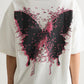WHITE METAMORPHED BUTTERFLY T-SHIRT