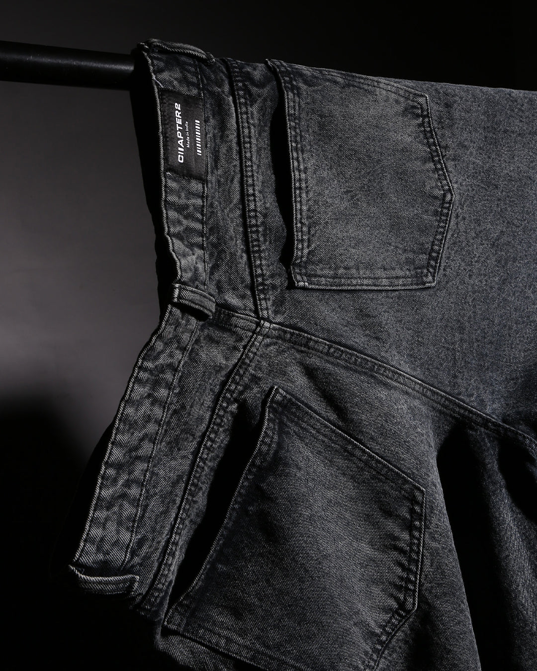 Chapter2Drip Black Wash baggy denim — view 2