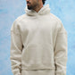 White Melange Hoodie