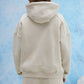 White Melange Hoodie