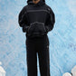 Black Contrast Stitch Set
