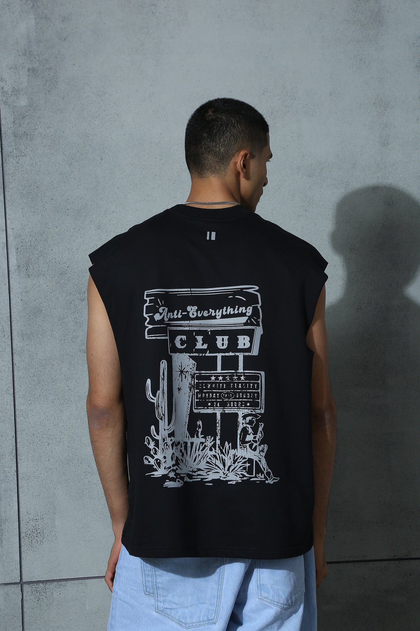 Anti-Everything Club Vest Black