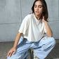 Chapter2Drip Off-White cropped tee — view 3