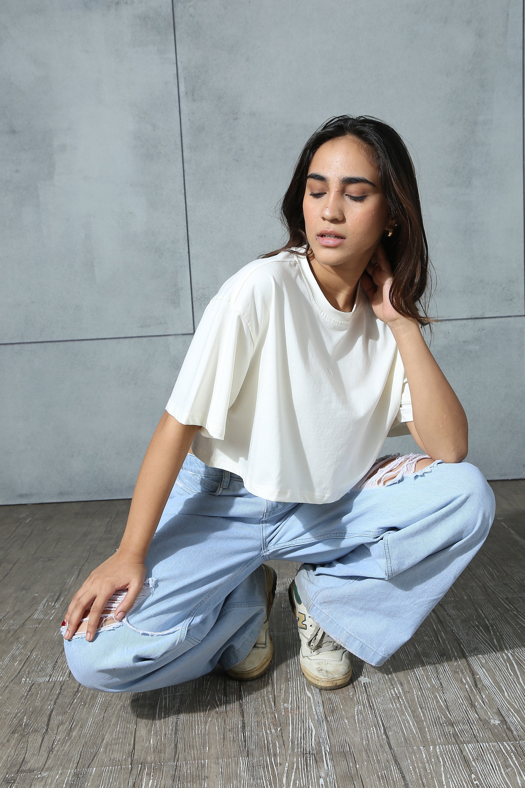 Chapter2Drip Off-White cropped tee — view 3