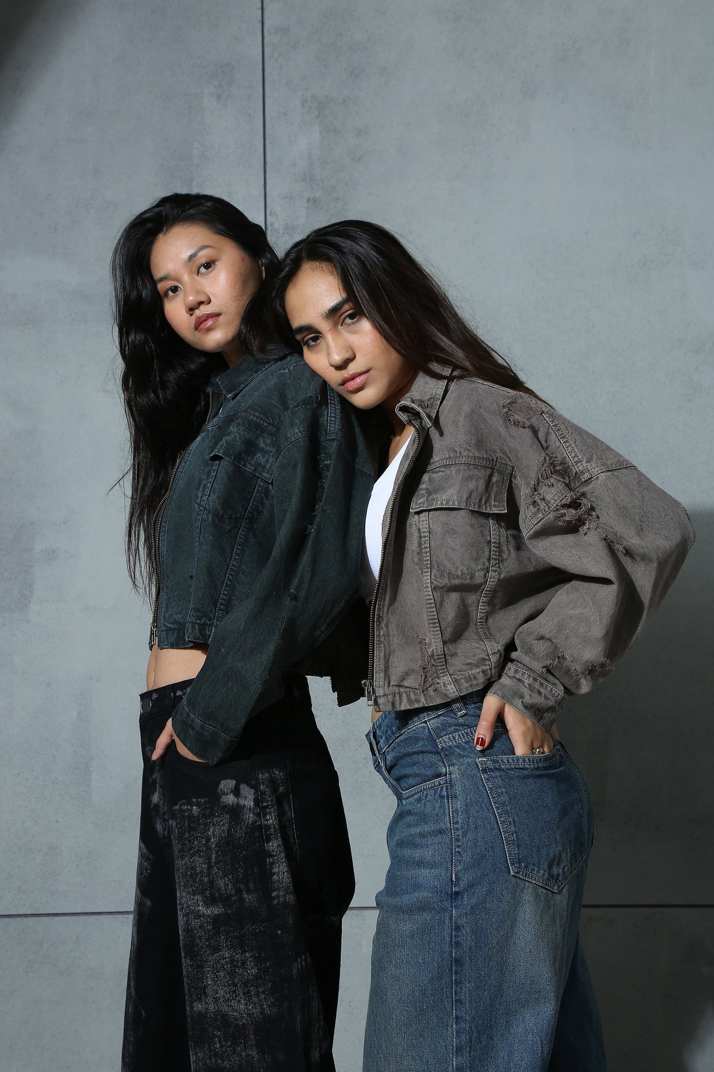 Lilac & Olive Cropped Jacket-Pack of 2