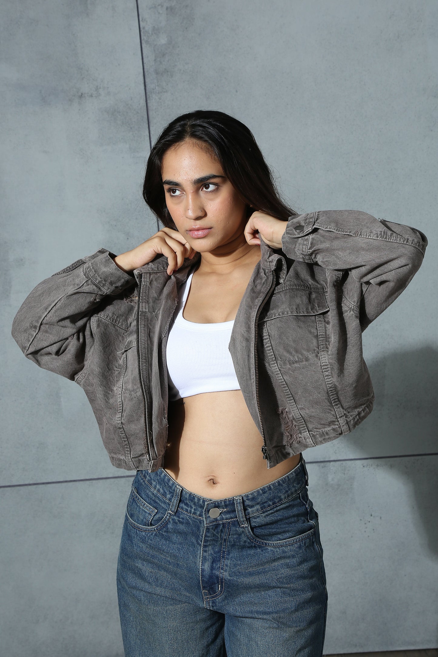 Lilac & Olive Cropped Jacket-Pack of 2