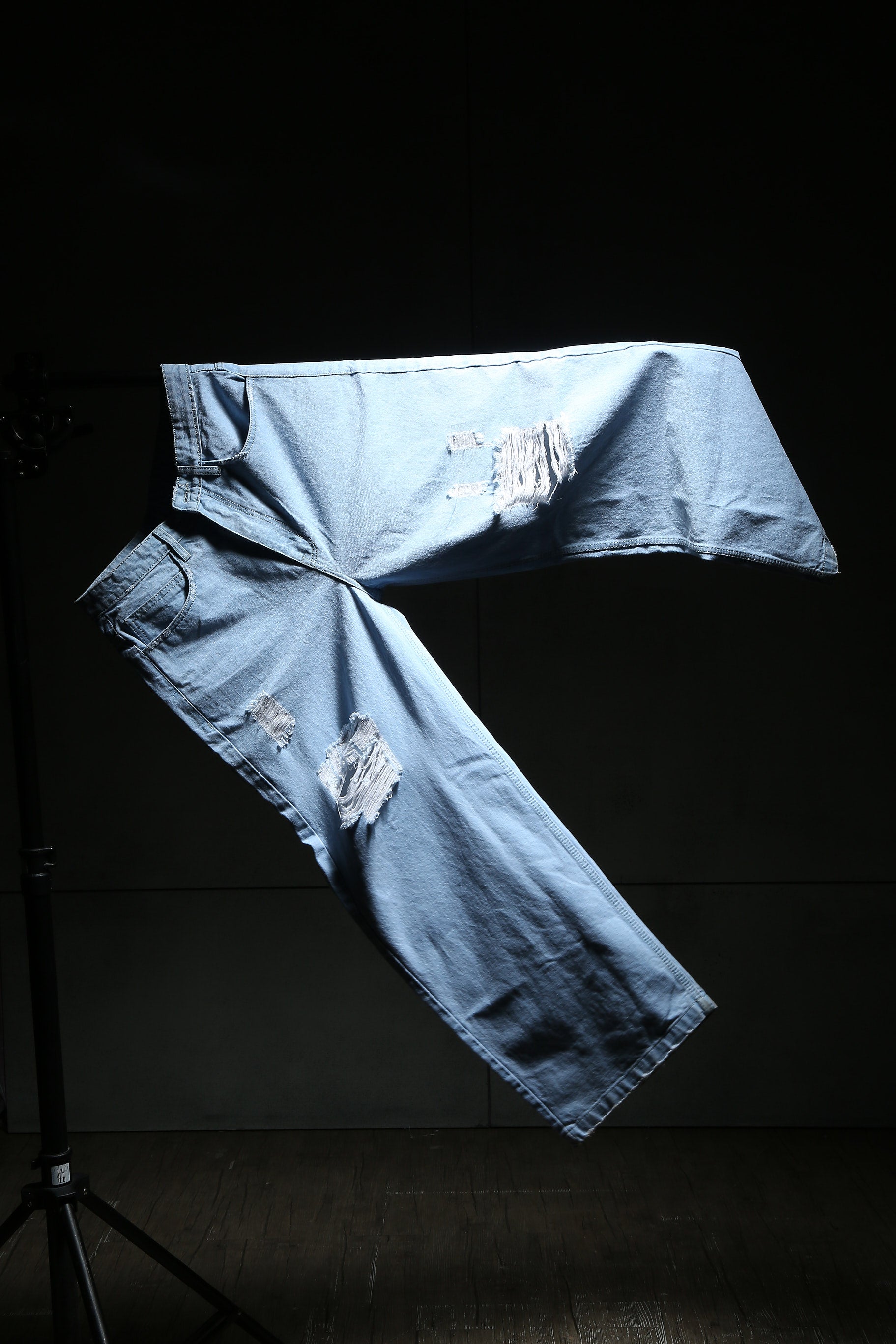 Chapter2Drip Distressed Blue baggy denim — view 5