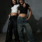 Baby Tee Black & Off white pack of 2