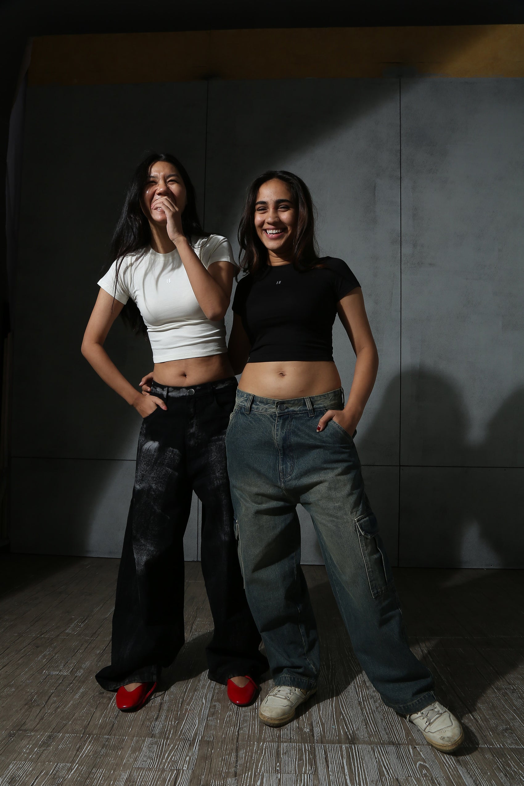 Baby Tee Black & Off white pack of 2