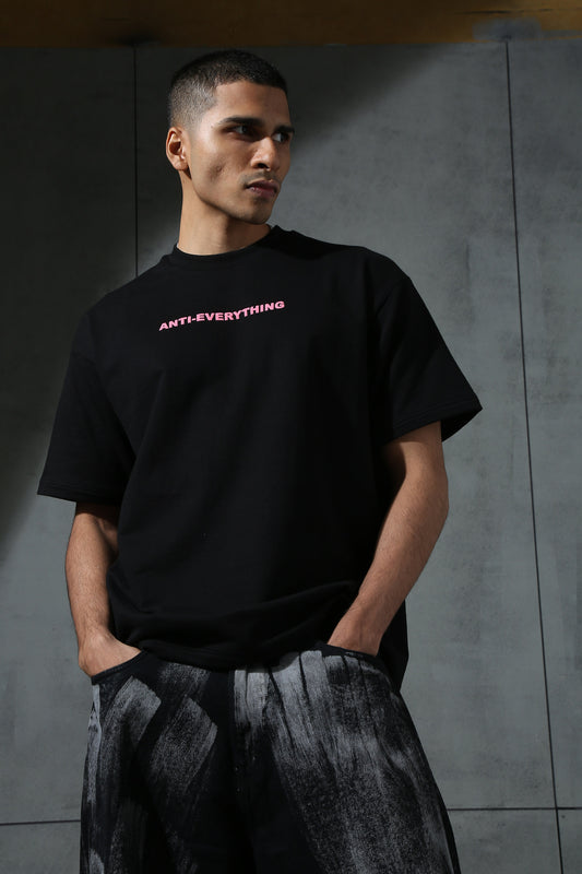 Anti Everything Panda & Indifferent T-shirt - Pack Of 2