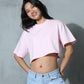 Cropped Tee Baby Pink